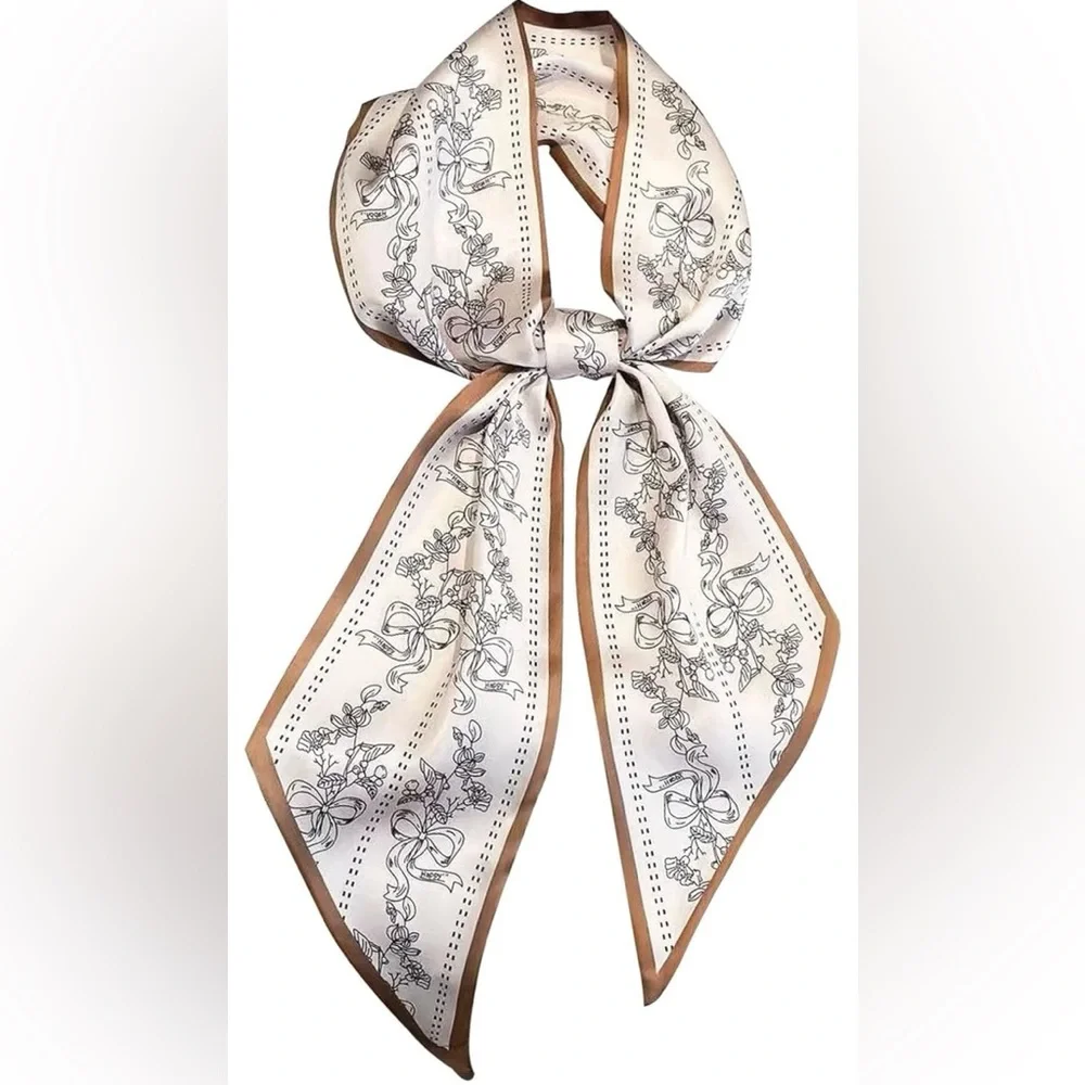 Head Scarf Hair Neck Scarves For Women Purse Bag Scarfs For Handbags Satin